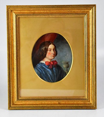 Lot 599 - UNATTRIBUTED; oil on panel, 'Mrs Jennings, 19...