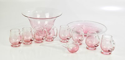 Lot 866 - PAUL MANSON FOR SHILBOTTLE GLASS STUDIO; a...