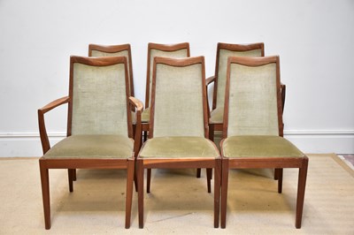 Lot 18 - G PLAN; a set of six teak dining chairs (4+2).