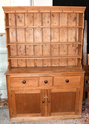 Lot 2947 - A Victorian style pine dresser country kitchen...