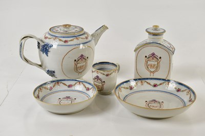 Lot 1026 - A Chinese Export ware Famille Rose armorial...