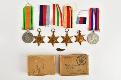 Lot 1298 - Six WWII medals comprising Defence Medal, 1939-...