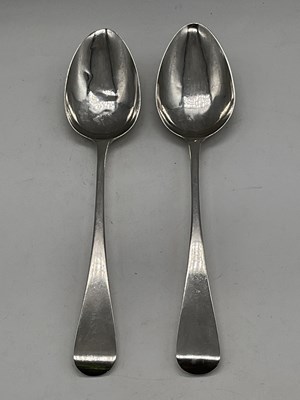 Lot 557 - A matched pair of George III hallmarked silver...