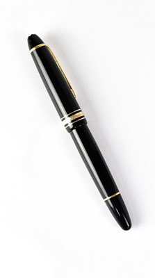 Lot 549 - MONT BLANC; a black Meisterstück fountain pen...