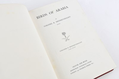Lot 79 - MEINERTZHAGEN (COL. R), BIRDS OF ARABIA, first...