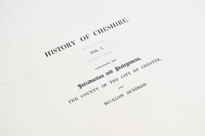 Lot 54 - ORMEROD (G), THE HISTORY OF THE COUNTY...