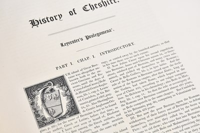 Lot 54 - ORMEROD (G), THE HISTORY OF THE COUNTY...