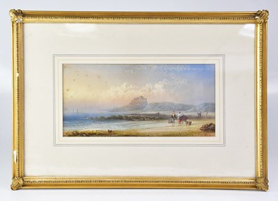 Lot 683 - UNATTRIBUTED; watercolour, coastal scene with...