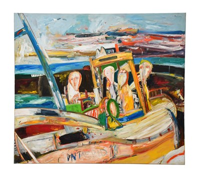 Lot 185 - JOHN BELLANY CBE RA (1942-2013); oil on canvas,...