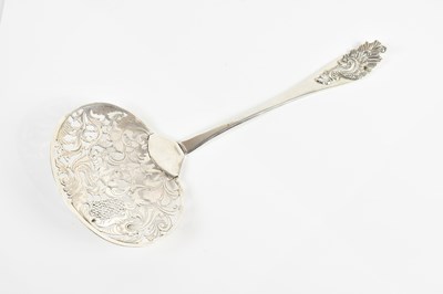 Lot 316 - A 19th century French silver fish server, with...