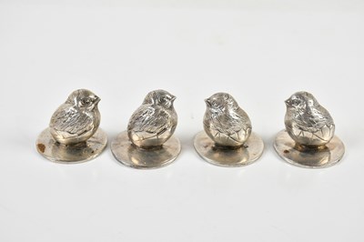 Lot 318 - SAMPSON MORDAN & CO; a set of four Edward VII...