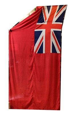 Lot 263 - A large red ensign, 360 x 170cm.