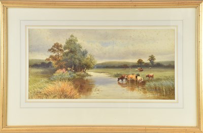 Lot 228 - HAROLD LAWES; watercolour, 'On the Stour,...