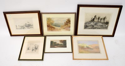 Lot 697 - A mixed lot of pictures to include an...