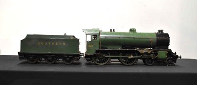 Lot 1002 - A scratch built live steam Southern Railway...