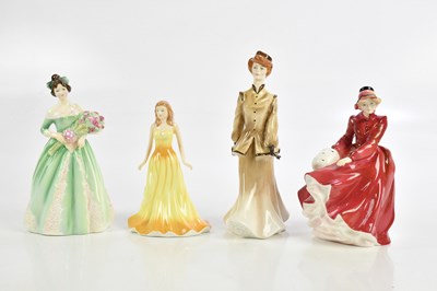 Lot 477 - ROYAL DOULTON; a group of four Doulton figures...