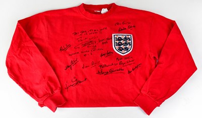 Lot 408 - WORLD CUP 1966; a replica football shirt...