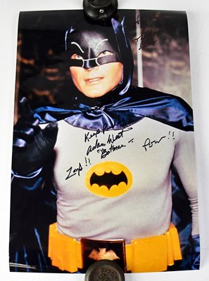 Lot 335 - BATMAN; two colour posters, one signed and...