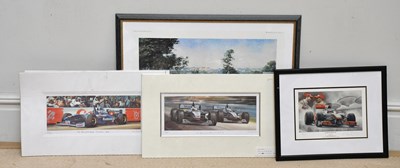 Lot 1045 - FORMULA ONE (F1) INTEREST; five pencil signed...