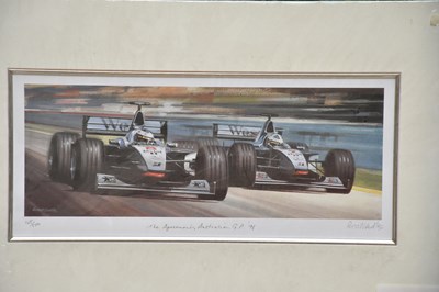 Lot 1045 - FORMULA ONE (F1) INTEREST; five pencil signed...