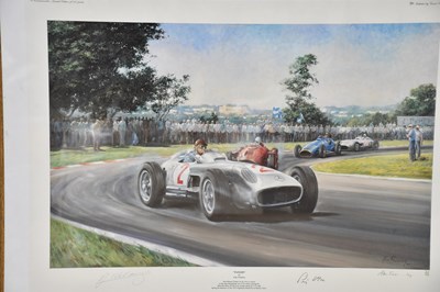 Lot 1045 - FORMULA ONE (F1) INTEREST; five pencil signed...