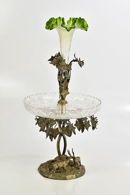 Lot 566 - A late 19th century plated centrepiece in the...