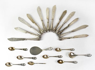 Lot 680 - A collection of WMF silver-plated cutlery to...