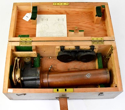 Lot 935 - A Patt G. 376 brass gun sighting telescope, in...