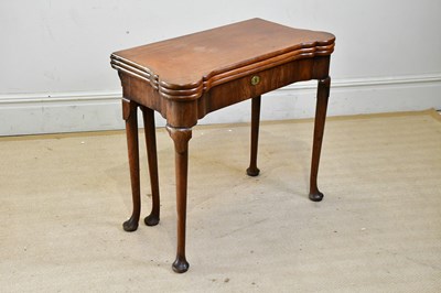 Lot 74 - A George III mahogany triple top foldover...