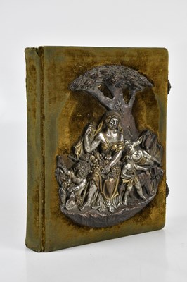 Lot 670 - A 19th century photograph album with a spelter...