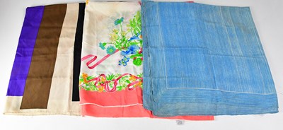 Lot 604 - Three vintage scarves, comprising an Yves St...