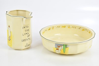 Lot 531 - ROYAL DOULTON; a wash bowl and jug, 'Into the...