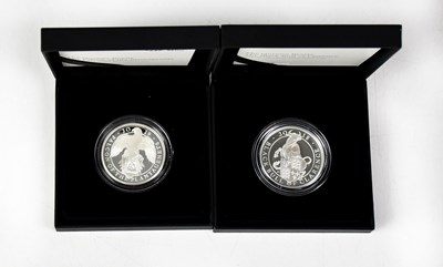 Lot 778 - THE ROYAL MINT; two 1oz silver coins from 'The...