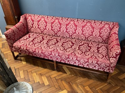 Lot 118 - A 19th century settee upholstered with a...