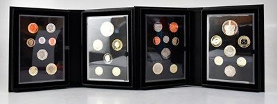 Lot 766 - THE ROYAL MINT; a set of four proof coin sets...