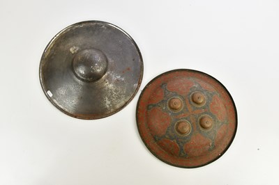 Lot 1244 - A 20th century Indian four studded dhal shield,...