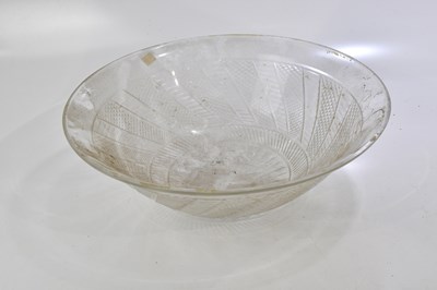 Lot 871 - A cut glass light shade, diameter 45cm.