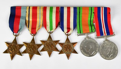 Lot 586 - A group of WWII medals, comprising a 1939-1945...