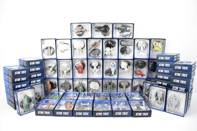 Lot 305 - STAR TREK; seventy-two small spaceship models...