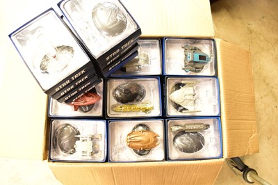 Lot 305 - STAR TREK; seventy-two small spaceship models...