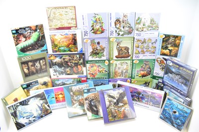 Lot 712 - Thirty-three animal themed jigsaws, mixed...