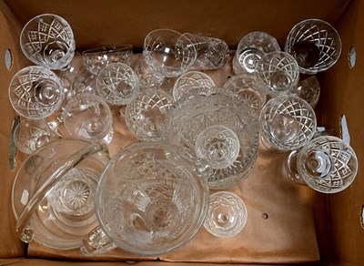 Lot 369 - A quantity of cut glass and crystal glassware...