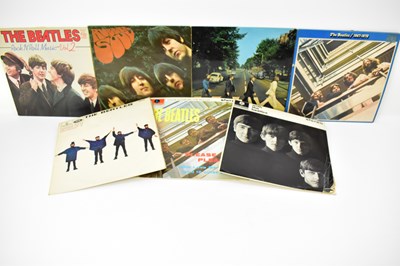 Lot 208 - THE BEATLES; seven albums including 'The...