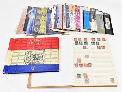 Lot 803 - GB; a collection of mint and used stamps in two albums