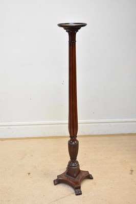 Lot 228 - A 19th century mahogany torchere stand, height...