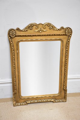 Lot 73A - A gilt framed rectangular wall mirror, 77cm x...