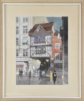 Lot 244 - AUBREY SYKES; watercolour, 'The Gateway, St...