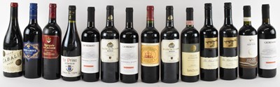 Lot 168 - RED WINE; fourteen bottles including 2015...