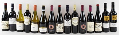 Lot 170 - MIXED WINE; fifteen bottles of red and white...