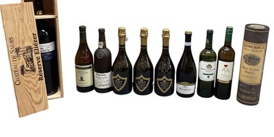 Lot 171 - MIXED SPIRITS AND WINE; ten bottles of mixed...